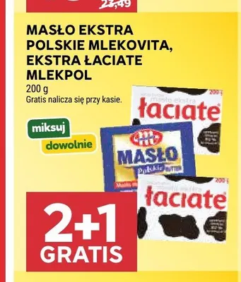 Masło ekstra Polskie Mlekovita promocja w Stokrotka