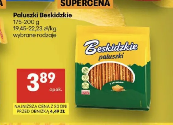 Paluszki Beskidzkie z sezamem promocja w Delikatesy Centrum