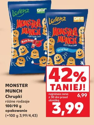 Chrupki Monster Munch Original Lorenz promocja w Kaufland