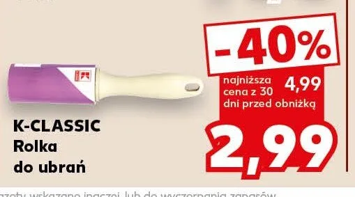 Rolka do ubrań K-CLASSIC promocja w Kaufland