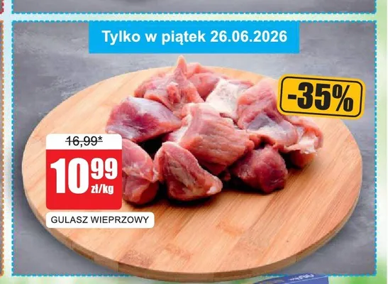 Gulasz wieprzowy promocja w Bingo
