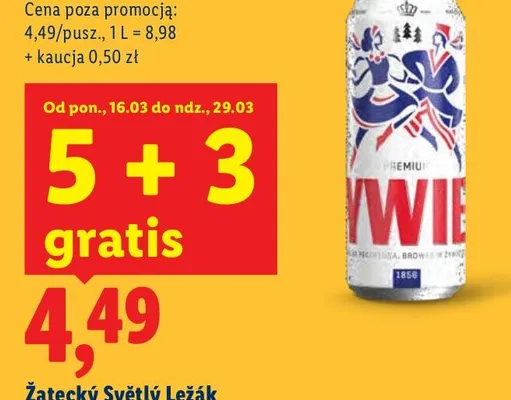 Piwo Jasne Pełne promocja w Lidl
