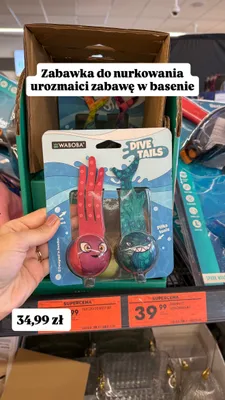Zabawka do nurkowania Waboba Dive Tails promocja w Biedronka