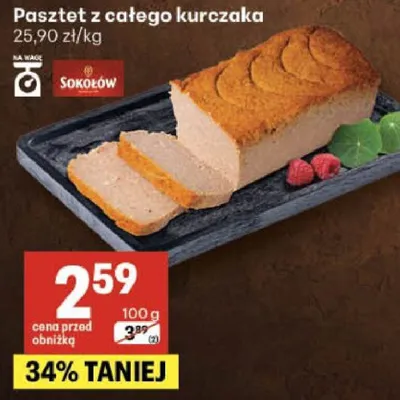 Pasztet z całego kurczaka promocja w Delikatesy Centrum