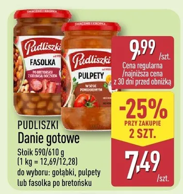Danie gotowe pulpety promocja w Aldi