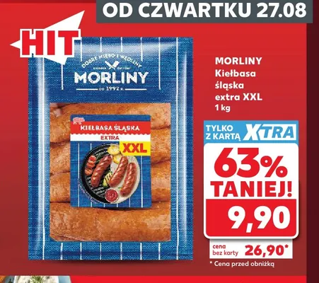 Kiełbasa śląska extra XXL Morliny promocja w Kaufland