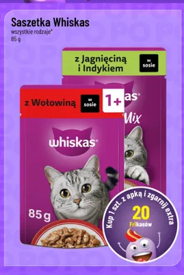 Saszetka Whiskas z wołowiną w sosie promocja w POLOmarket