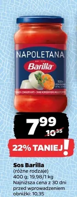 Sos Napoletana Barilla promocja w Netto