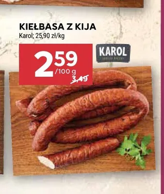 Kiełbasa z kija Karol promocja w Stokrotka
