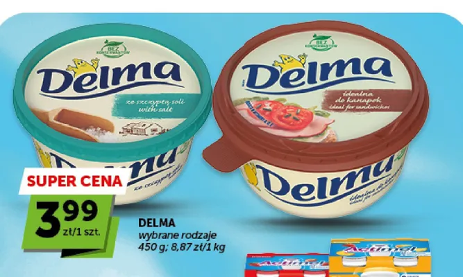 Margaryna Delma idealna do kanapek promocja w Euro Sklep