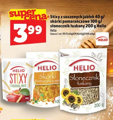 Słonecznik łuskany Helio promocja w TOPAZ