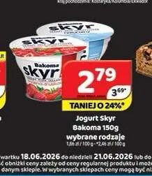 Jogurt Skyr Bakoma promocja w Delfin