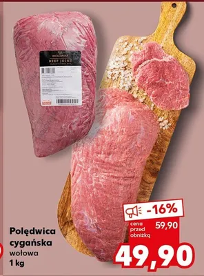 Polędwica cygańska wołowa promocja w Kaufland