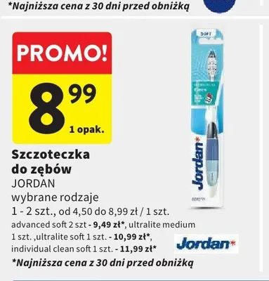 Szczoteczka do zębów Jordan ultralite medium promocja w Intermarche