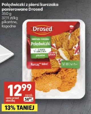 Polędwiczki z piersi kurczaka panierowane promocja w Delikatesy Centrum