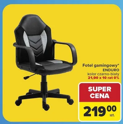 Fotel gamingowy ENDURO promocja w Carrefour