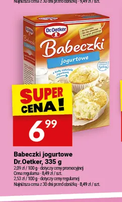 Babeczki jogurtowe Dr.Oetker promocja w Twój Market