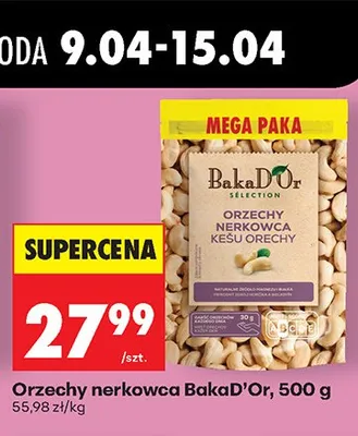 Orzechy nerkowca 500 g promocja w Biedronka