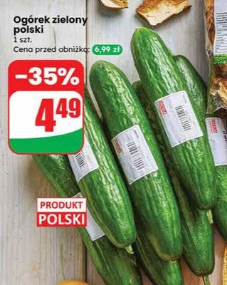 Ogórek zielony polski 1 szt. Dino promocja w Dino