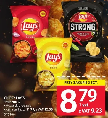 Chipsy Lay's 190-200g promocja w Selgros