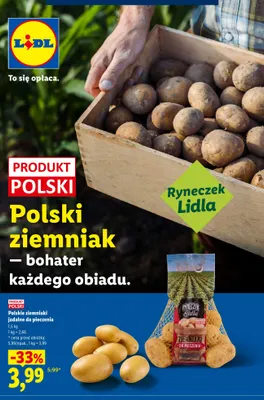 Ziemniaki polskie jadalne do pieczenia Ryneczek Lidla promocja w Lidl