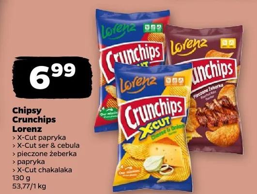 Chipsy Crunchips papryka promocja w Netto