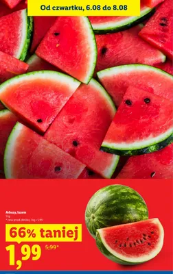 Arbuz luzem promocja w Lidl