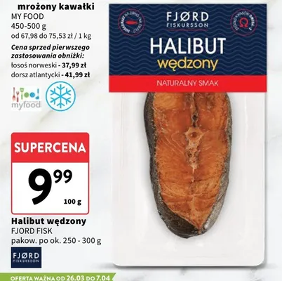 Halibut wędzony promocja w Intermarche