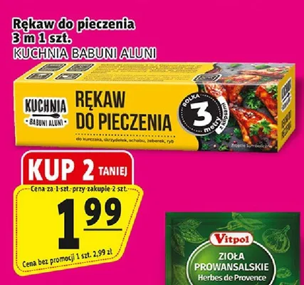 Rękaw do pieczenia 3m Kuchnia Babuni Aluni promocja w Prim Market