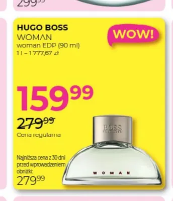 Woda perfumowana Woman Hugo Boss promocja w Drogerie Jawa
