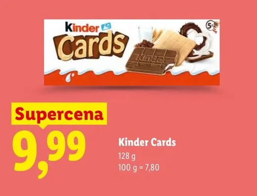 Wafelki Kinder Cards promocja w Lidl