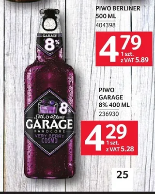Piwo Garage Hardcore Very Berry Cosmo 8% promocja w Selgros