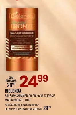 Balsam-shimmer do ciała w sztyfcie Magic Bronze Bielenda promocja w Drogerie Natura