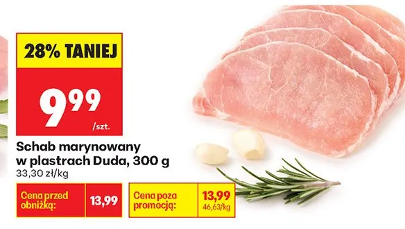 Schab marynowany w plastrach Duda promocja w Biedronka