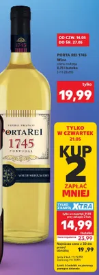 Wino Porta Rei 1745 promocja w Kaufland