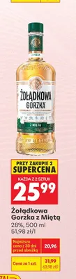 Wódka z miętą promocja w Biedronka