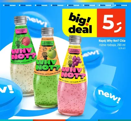 Napój Why Not? Chia o smaku jabłkowym promocja w Dealz