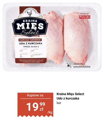 Udo z kurczaka Kraina Mięs Select luz promocja w Biedronka