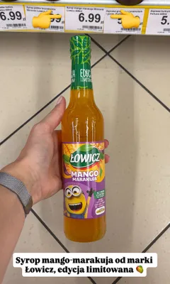 Syrop mango-marakuja Łowicz Minionki promocja w Dino