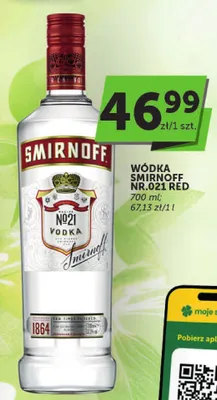 Wódka Smirnoff NR.021 RED promocja w Groszek