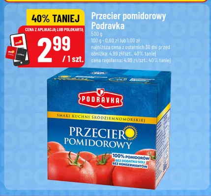 Przecier pomidorowy Podravka promocja w POLOmarket