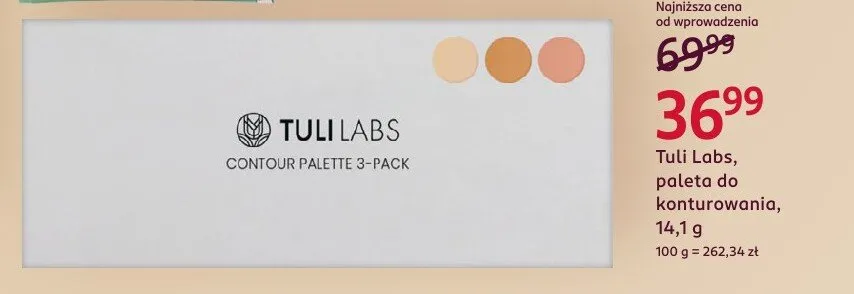 Paleta do konturowania Tuli Labs promocja w Rossmann