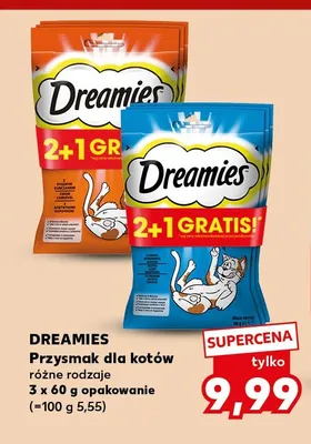 Przysmaki dla kotów Dreamies z kurczakiem 3-pak promocja w Kaufland