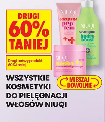 Maska do włosów Niuqi do włosów średnioporowatych promocja w Biedronka