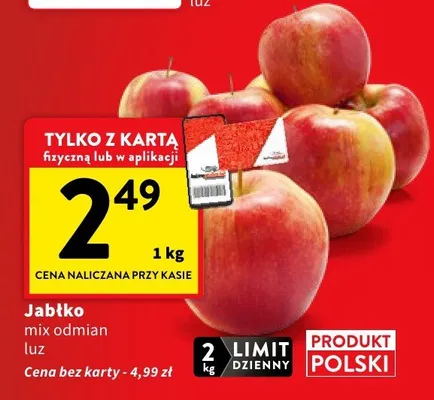 Jabłko mcintonian luz promocja w Intermarche