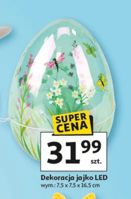 Dekoracja jajko LED promocja w Auchan