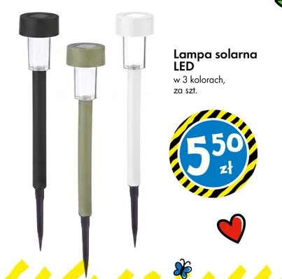 Lampa solarna LED promocja w Tedi