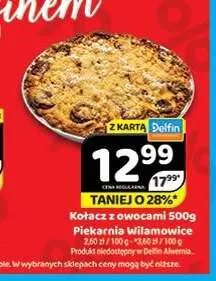 Kołacz z owocami Piekarnia Wilamowice promocja w Delfin