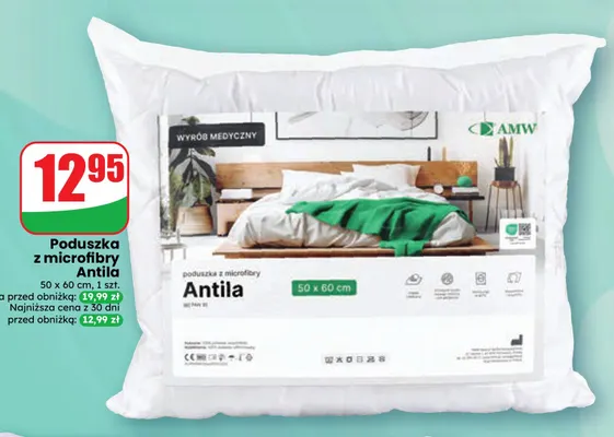 Poduszka z microfibry Antila 50x60 cm AMW promocja w Dino