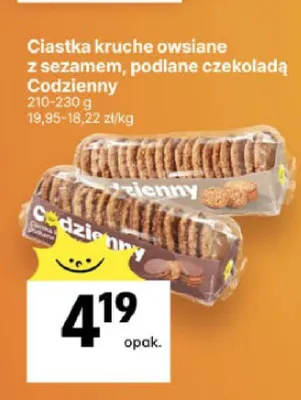 Ciastka kruche owsiane podlane czekoladą Codzienny promocja w Delikatesy Centrum
